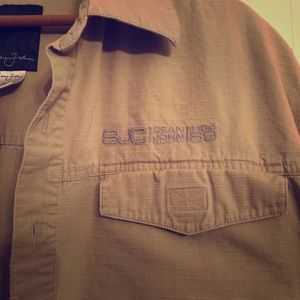 Sean John  tapered stretch fit pants and shirt set